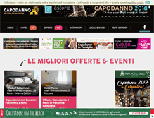 Tablet Screenshot of capodannorimini.com